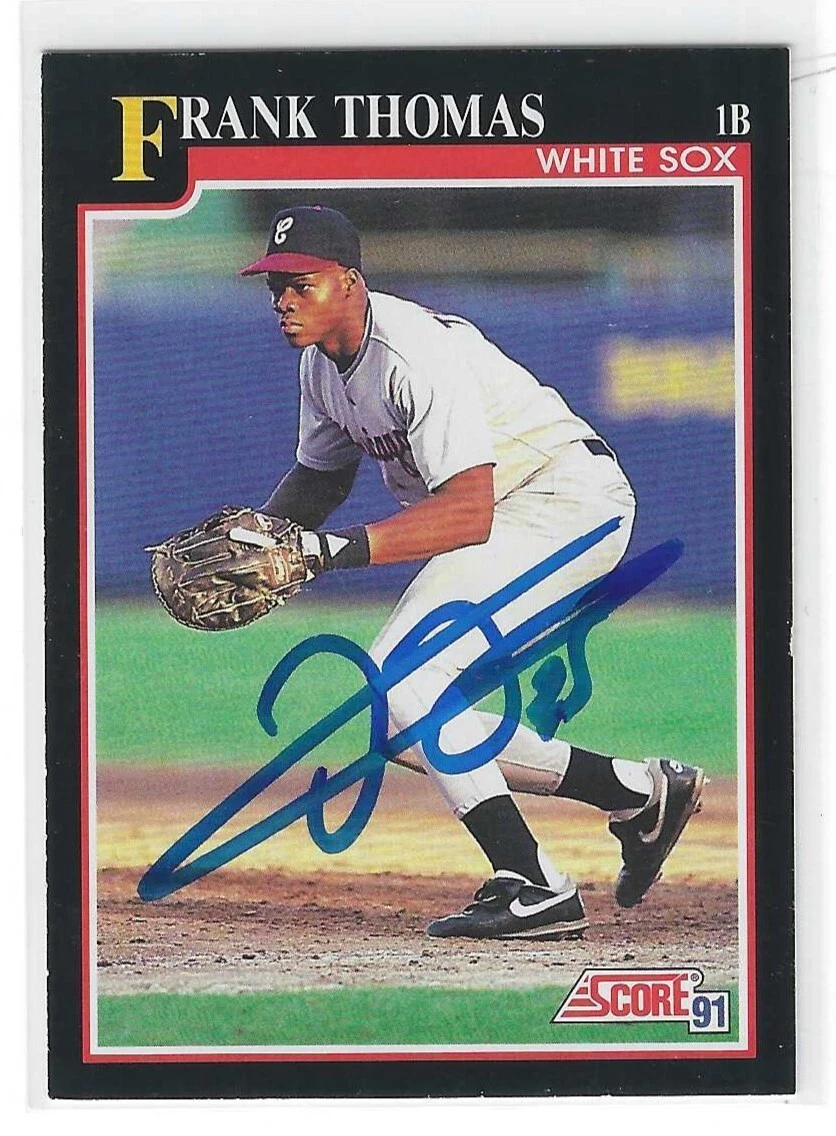 Frank Thomas Signed 1991 Score Card #840 Chicago White Sox
