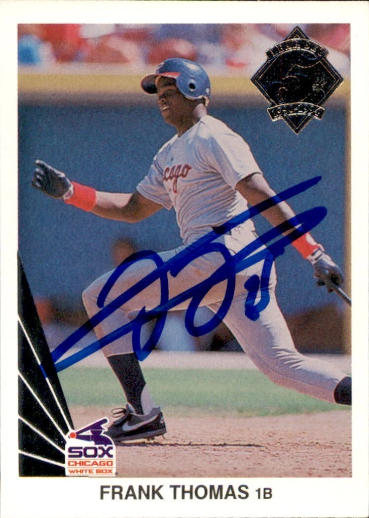 Frank Thomas Signed 1994 Leaf 5 Years Card #300 Chicago White Sox
