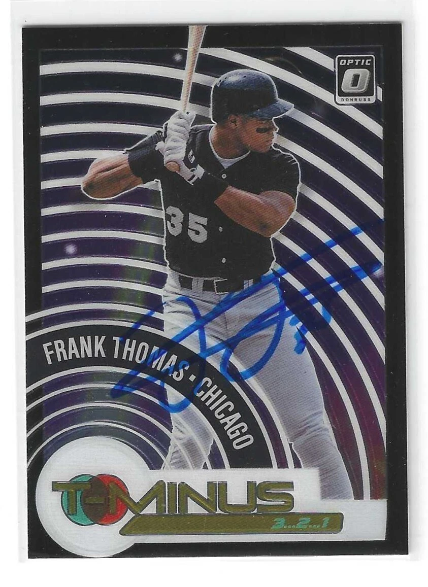Frank Thomas Signed 2021 Panini-Donruss Optic Card TM10 Chicago White Sox
