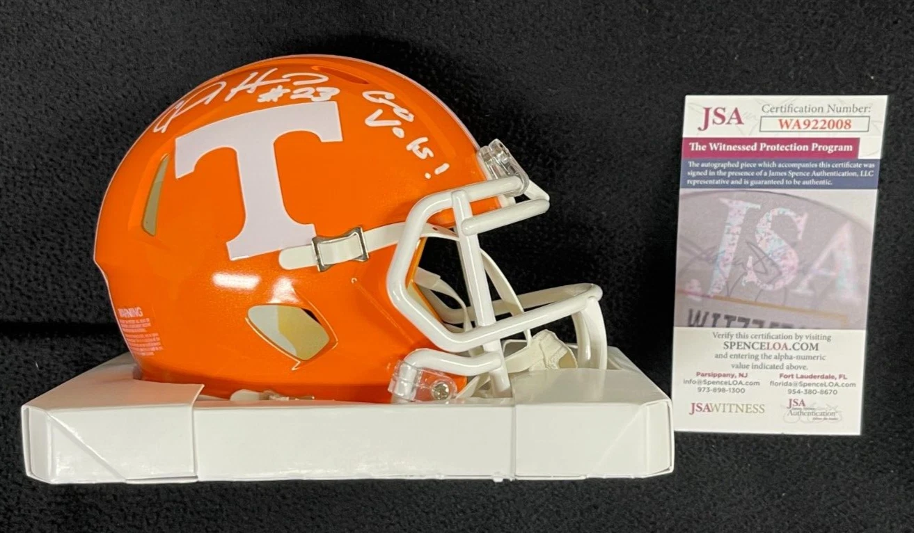Cam Sutton Signed Tennessee Volunteers Mini Helmet JSA Witness COA Detroit Lions
