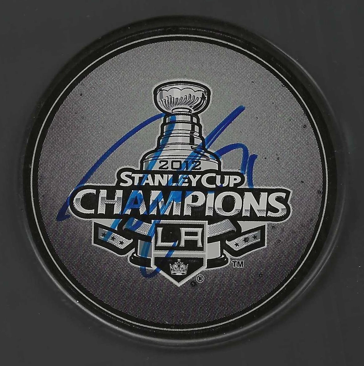 Jordan Nolan Signed Los Angeles Kings 2012 Stanley Cup Champions Puck LA Shoresy
