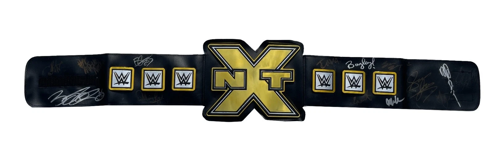WWE NXT Championship Toy Belt Multi-Signed By 15 NXT Greats JSA LOA COA

