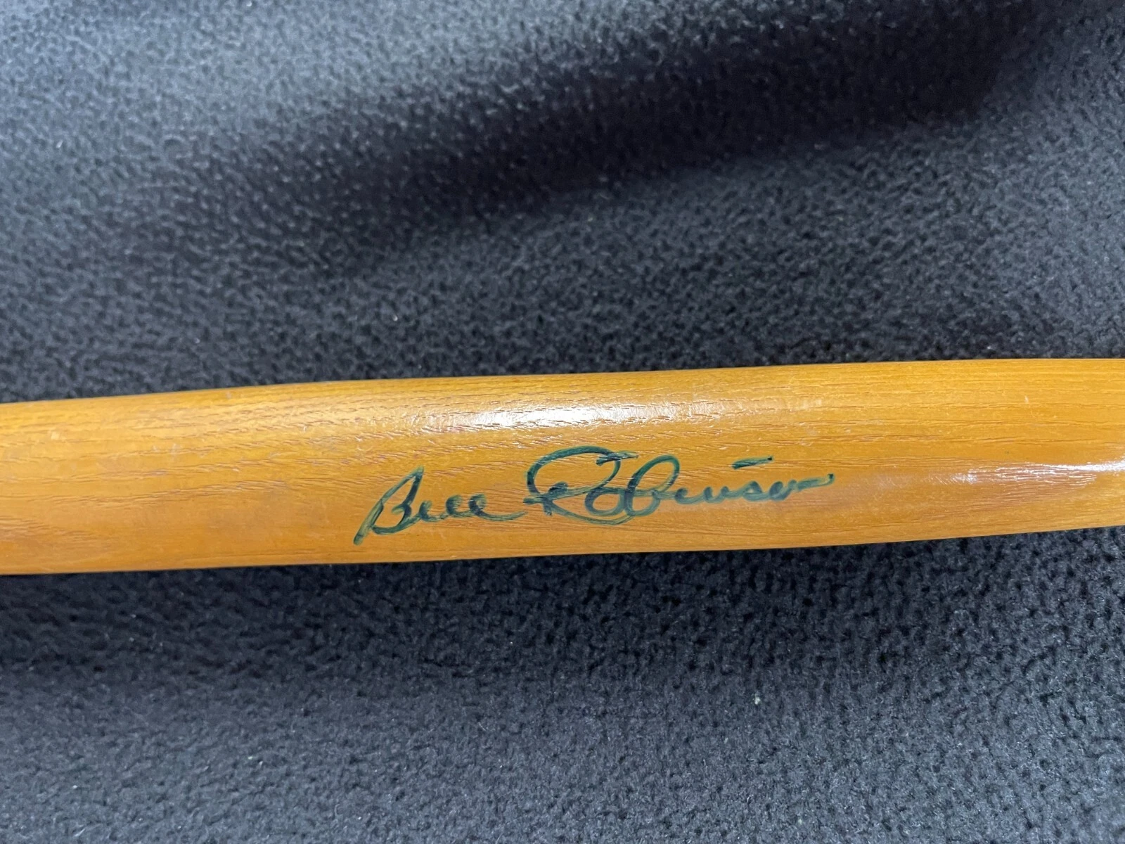 Bill Robinson Signed New York Yankees Mini Bat Beckett COA
