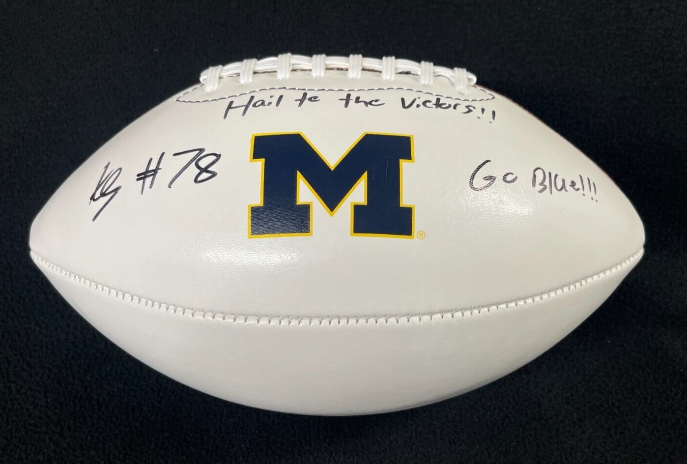 Kenneth Grant Signed & Multi Inscribed Michigan Wolverines Football JSA COA
