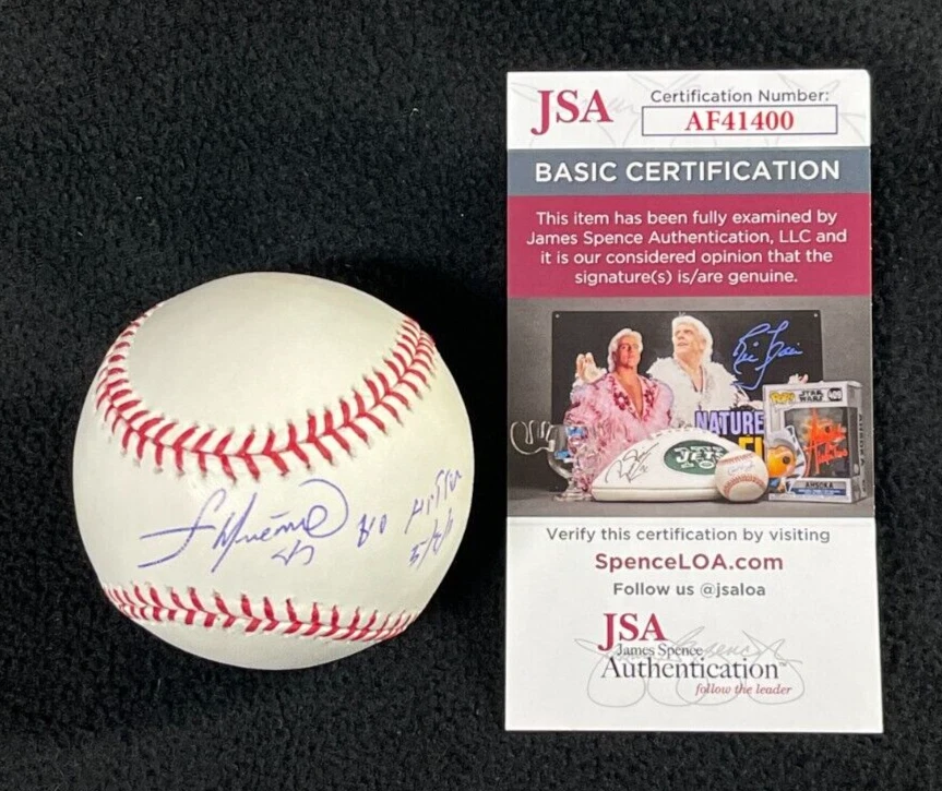 Francisco Liriano Minnesota Twins Signed & Inscribed MLB Baseball JSA COA
