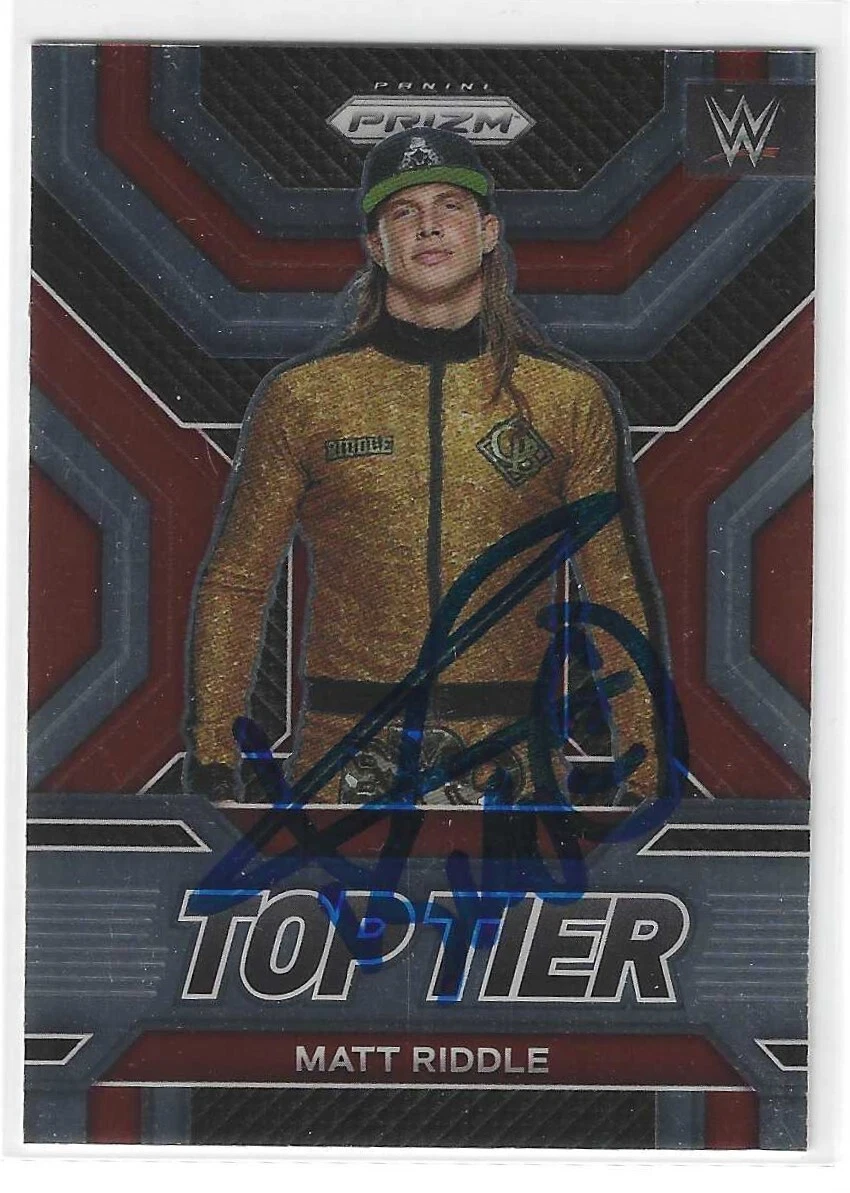 Matt Riddle Signed 2023 Panini Prizm WWE Top Tier Card #323
