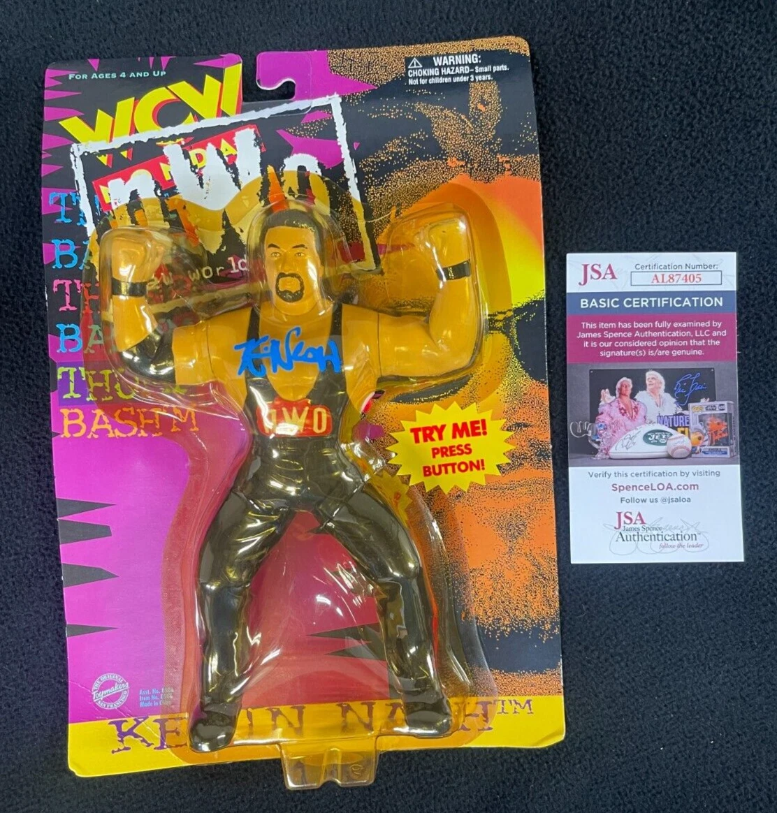 Kevin Nash Signed WCW NWO Monday Nitro Action Figure JSA COA WWF WWE Diesel
