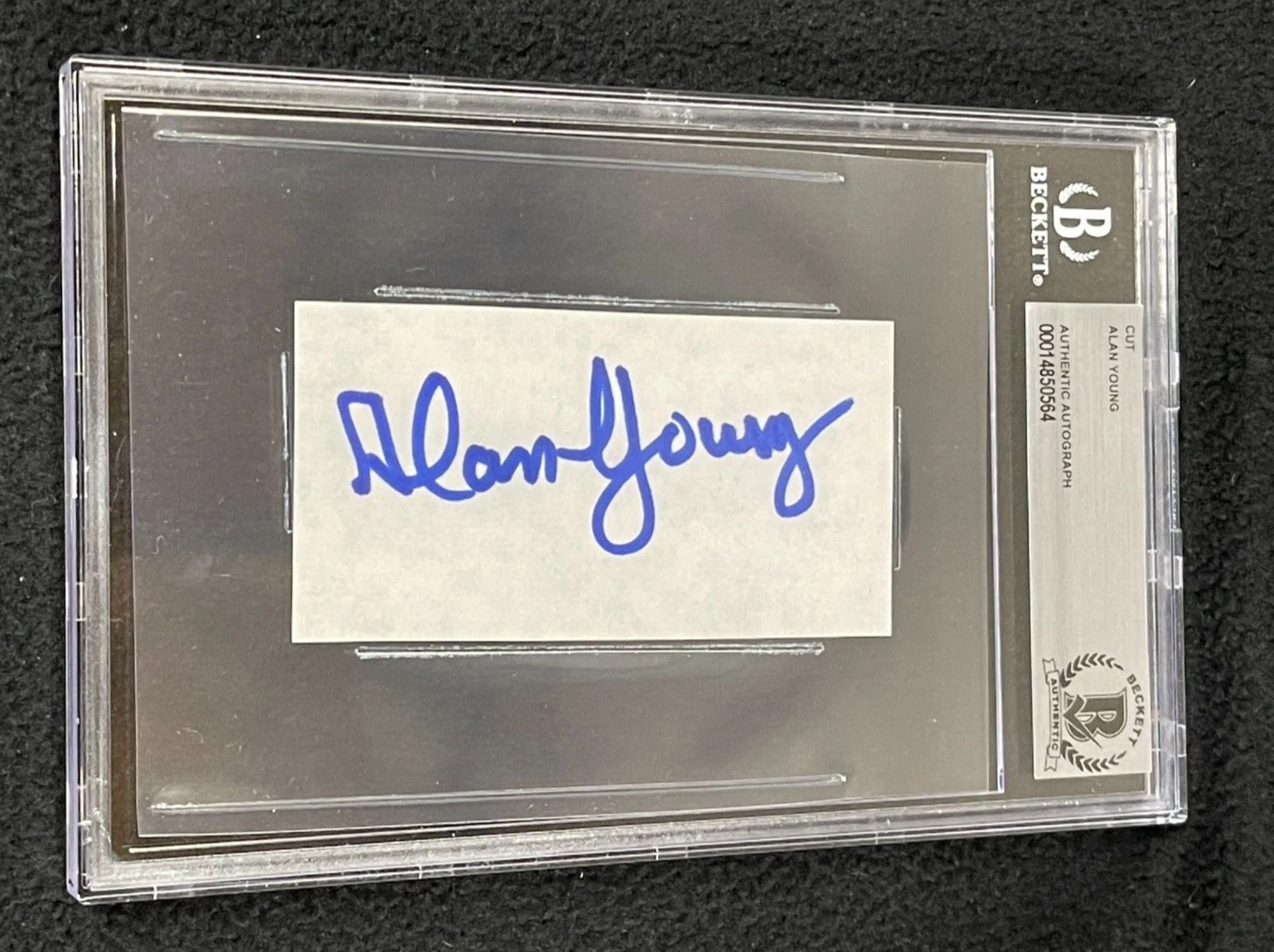 Alan Young Signed Cut Autograph Beckett Certified Mister Ed
