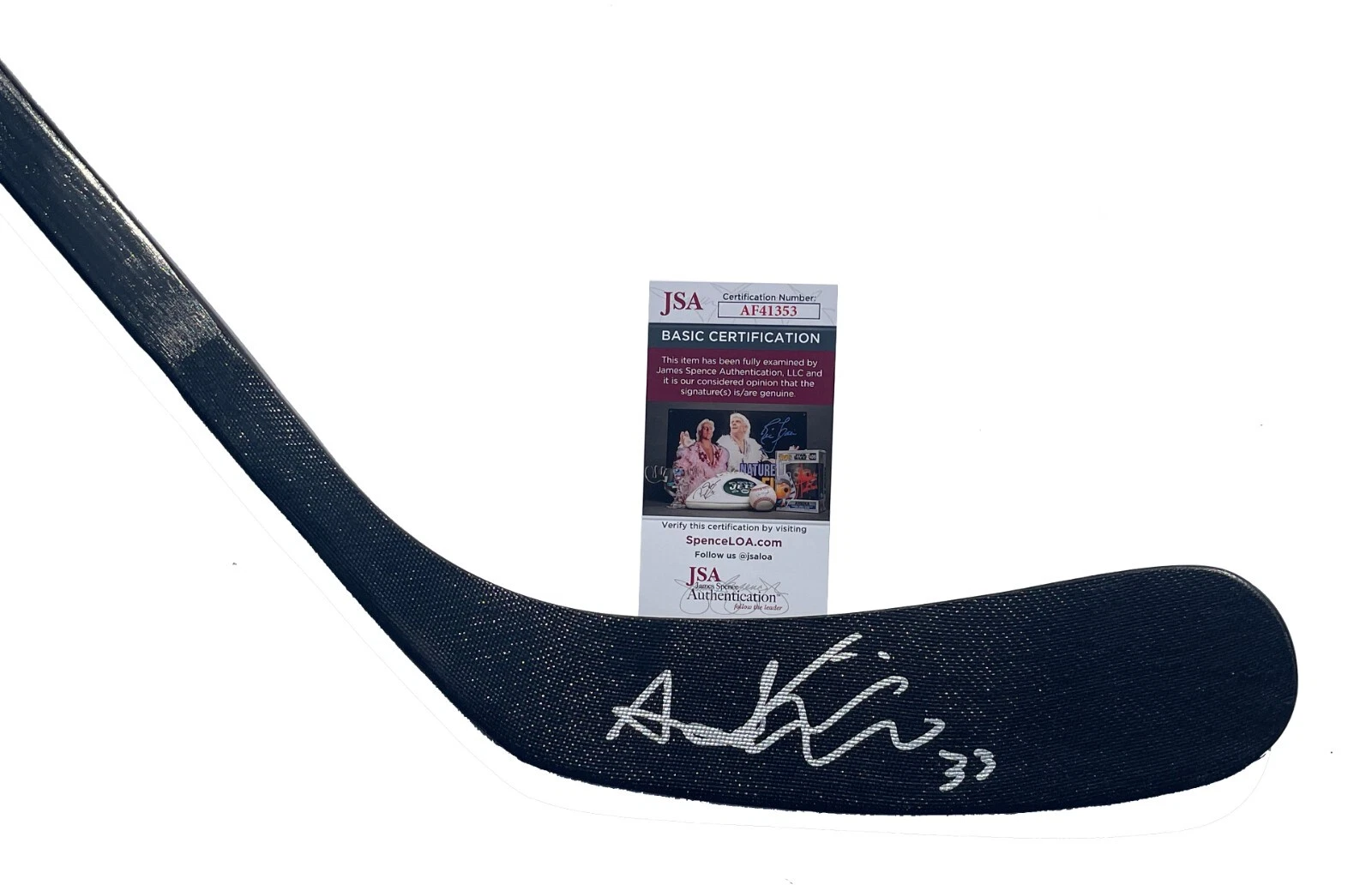 Aron Kiviharju Signed Team Finland Hockey Stick JSA COA 2024 NHL Draft Prospect
