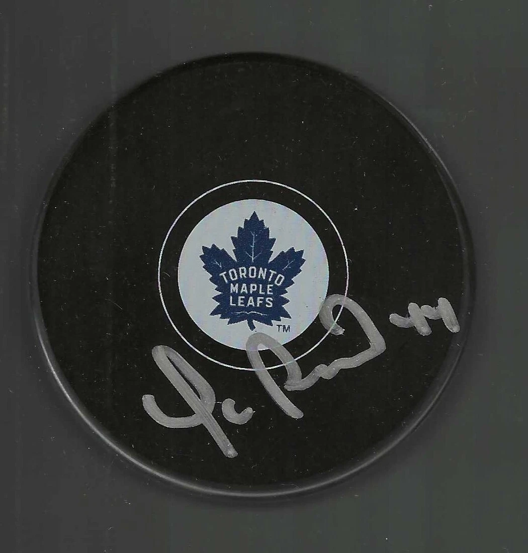 Yanic Perreault Signed Toronto Maple Leafs Puck
