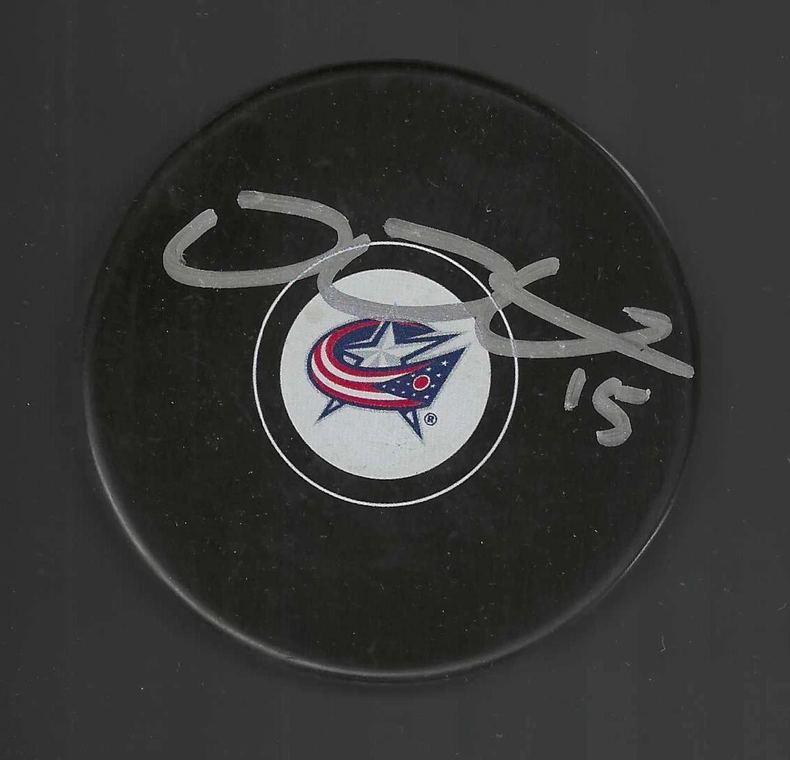 Derek Dorsett Signed Columbus Blue Jackets Puck
