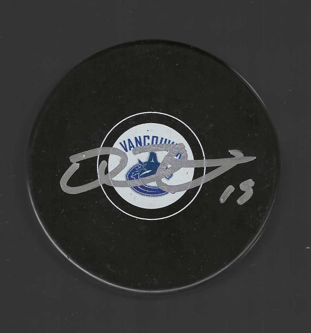 Derek Dorsett Signed Vancouver Canucks Puck
