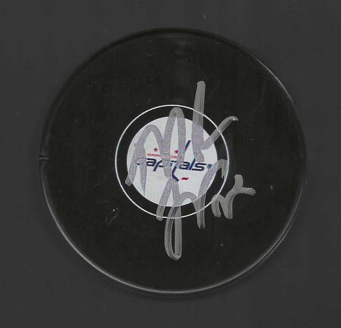 Mike Grier Signed Washington Capitals Puck
