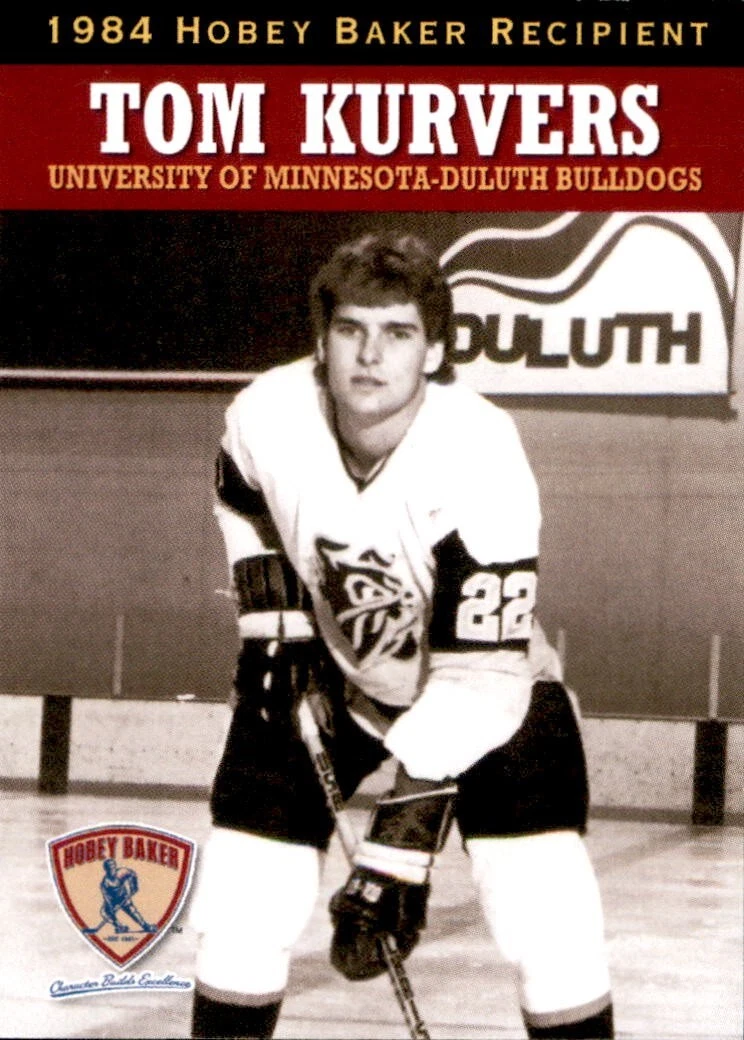 Tom Kurvers 2022 Hobey Baker Committee Issued Minnesota-Duluth Bulldogs Card
