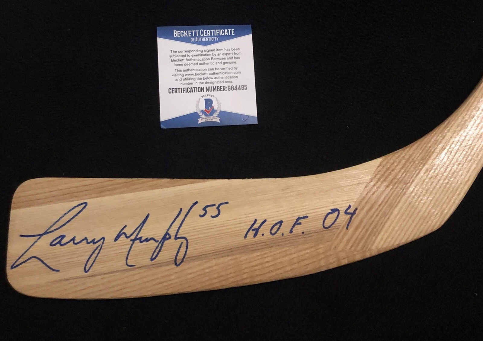 Larry Murphy Signed Pittsburgh Penguins Northland Stick Beckett COA
