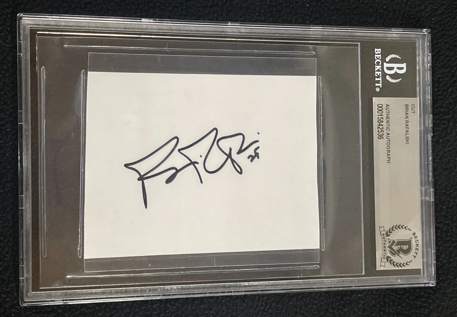 Brian Rafalski Signed Cut Autograph Beckett Certified Detroit Red Wings
