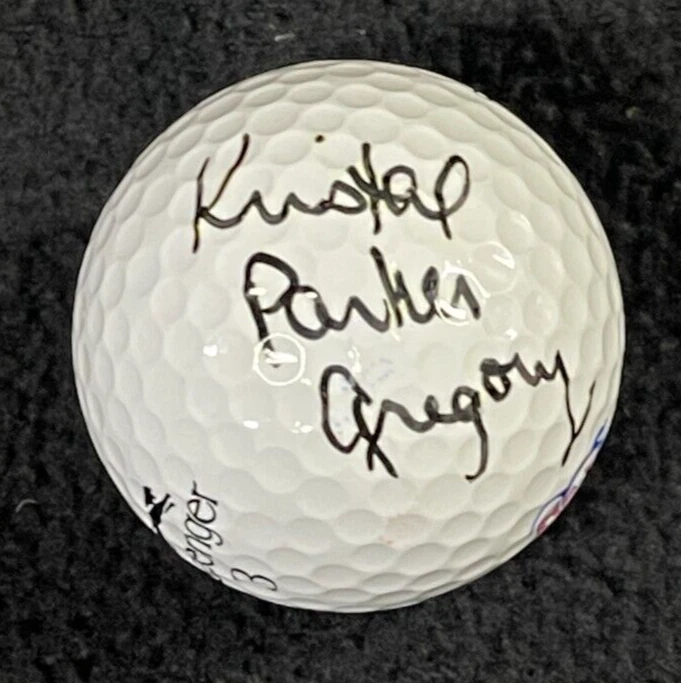 Kristal Parker Gregory Signed Golf Ball Beckett LOA COA

