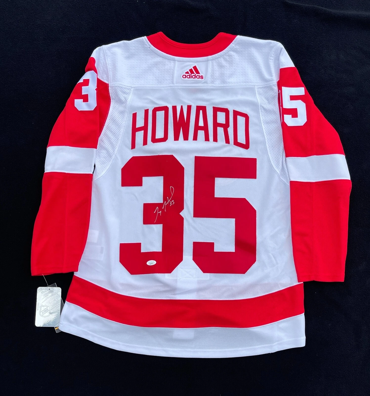 Jimmy Howard Signed Detroit Red Wings 2009 Cup Adidas Authentic Jersey JSA COA
