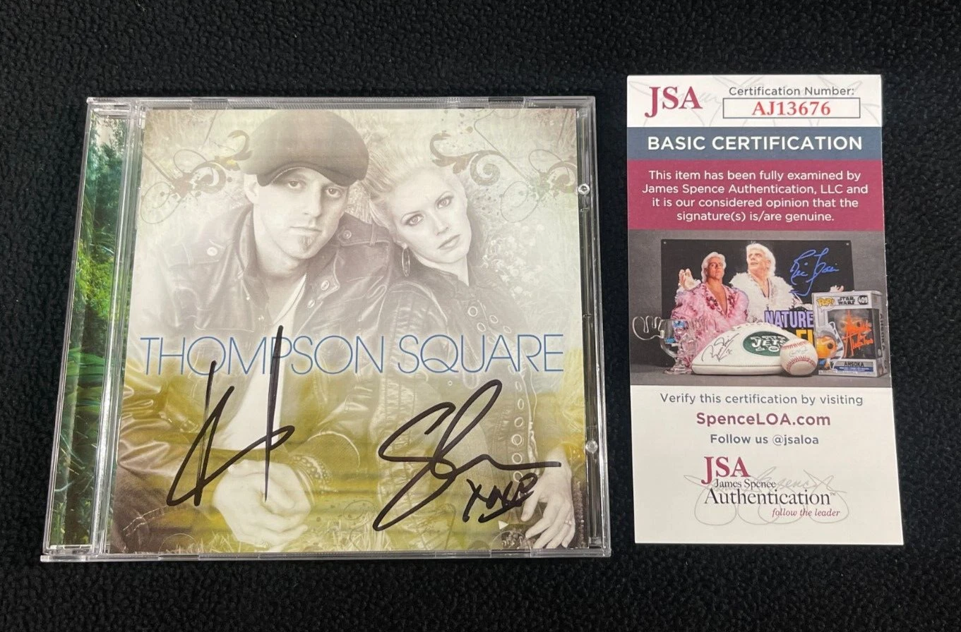 Thompson Square Signed Self Titled CD Booklet With Disc JSA COA
