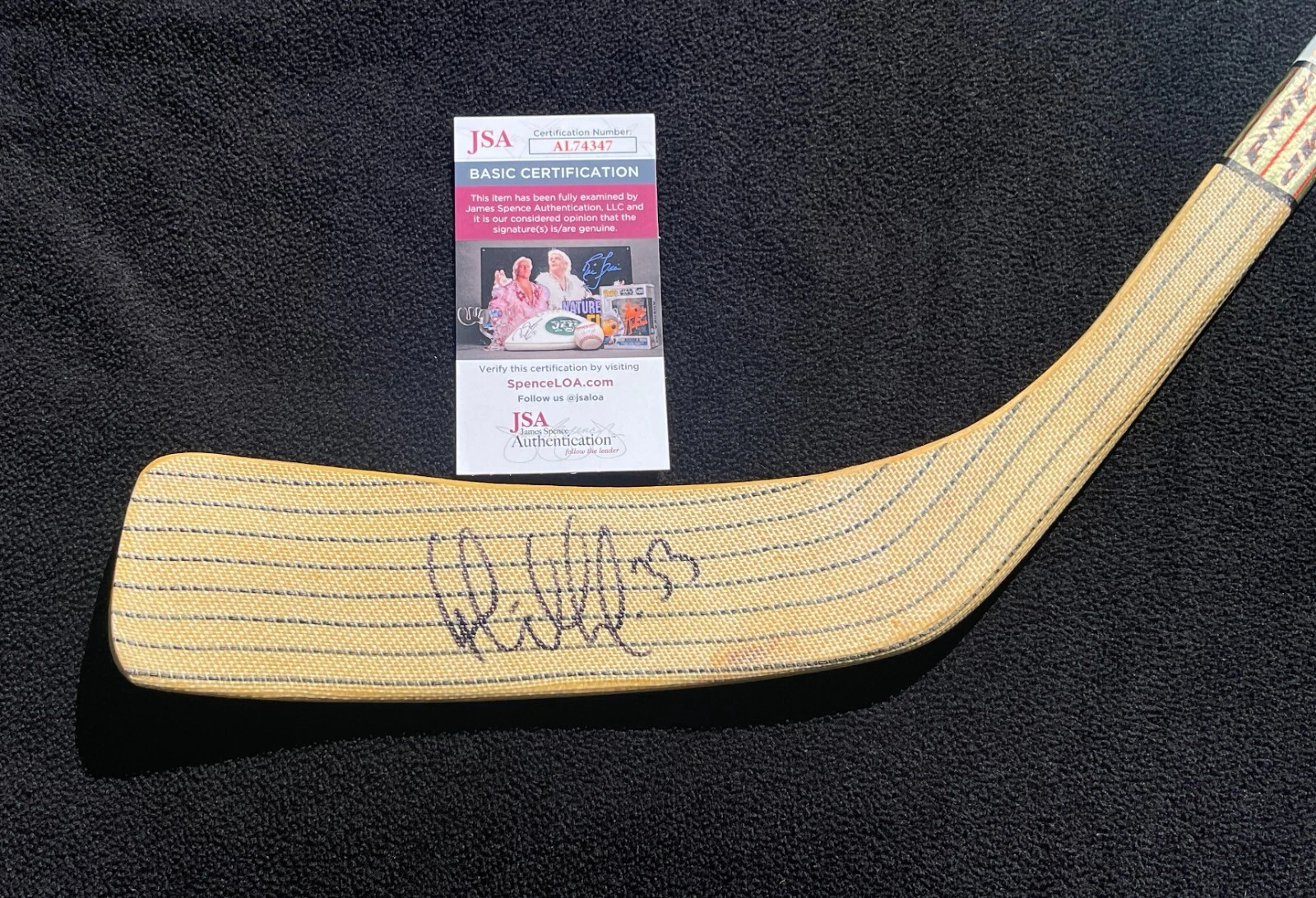 Fredrik Modin Signed Tampa Bay Lightning Issued Souvenir Hockey Stick JSA COA
