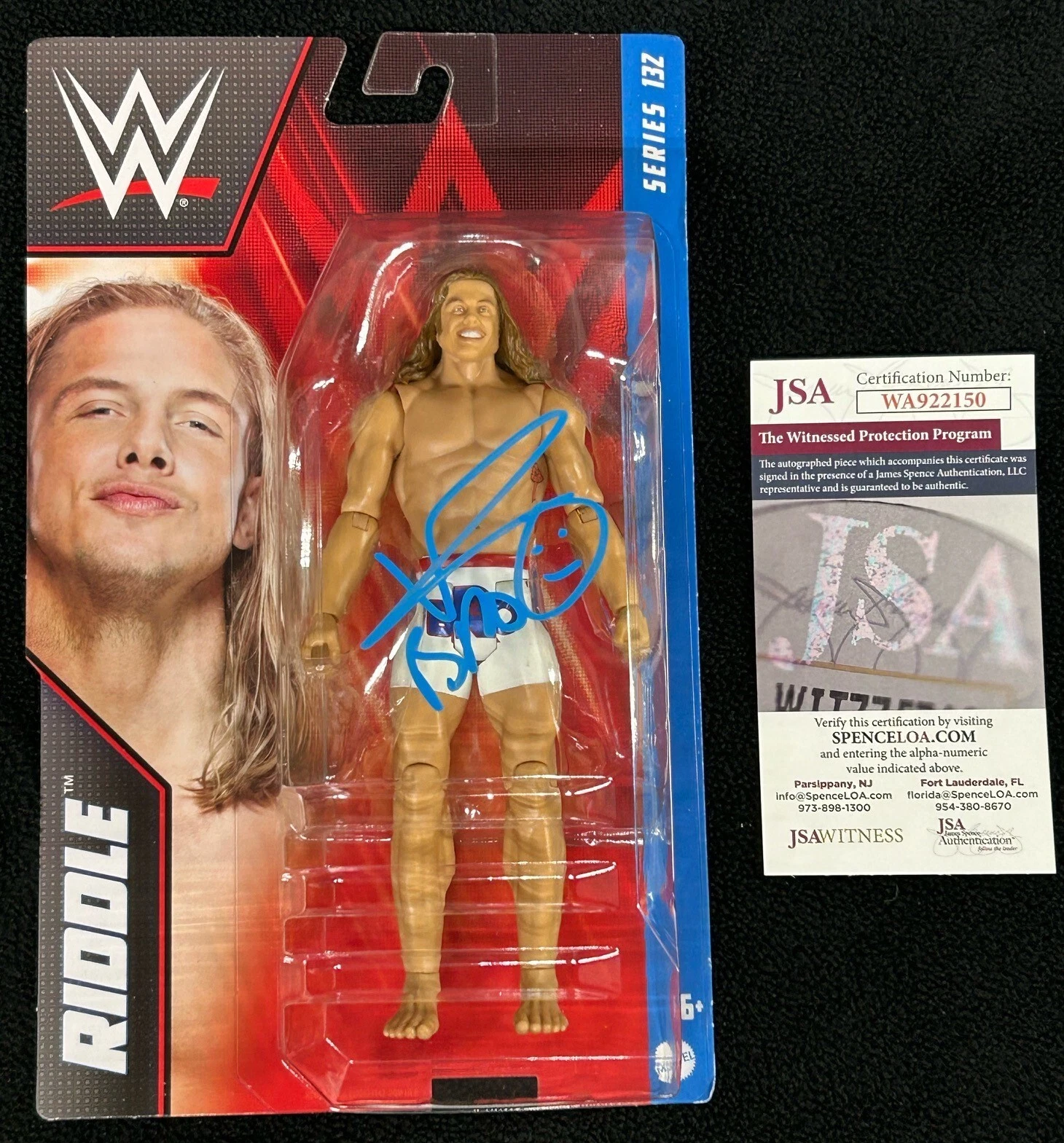 Matt Riddle Signed WWE Series 132 Action Figure JSA COA Raw Smackdown NXT Bro
