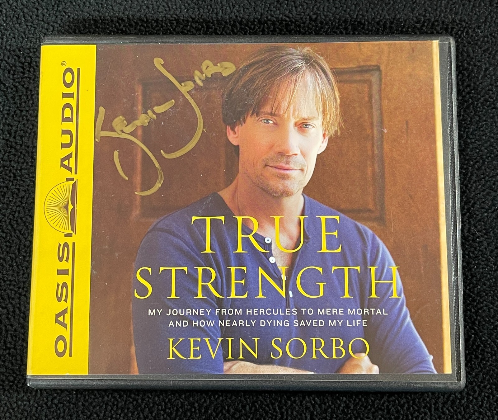 Kevin Sorbo Multi-Signed True Strength Audiobook Hercules JSA LOA COA
