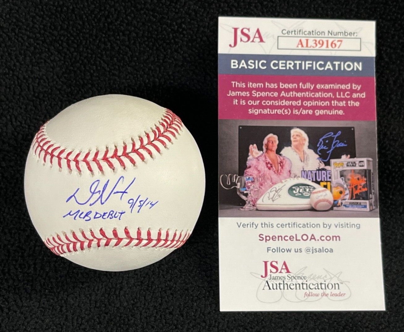 Daniel Norris Signed & Inscribed Cincinnati Reds OML Baseball JSA COA Tigers

