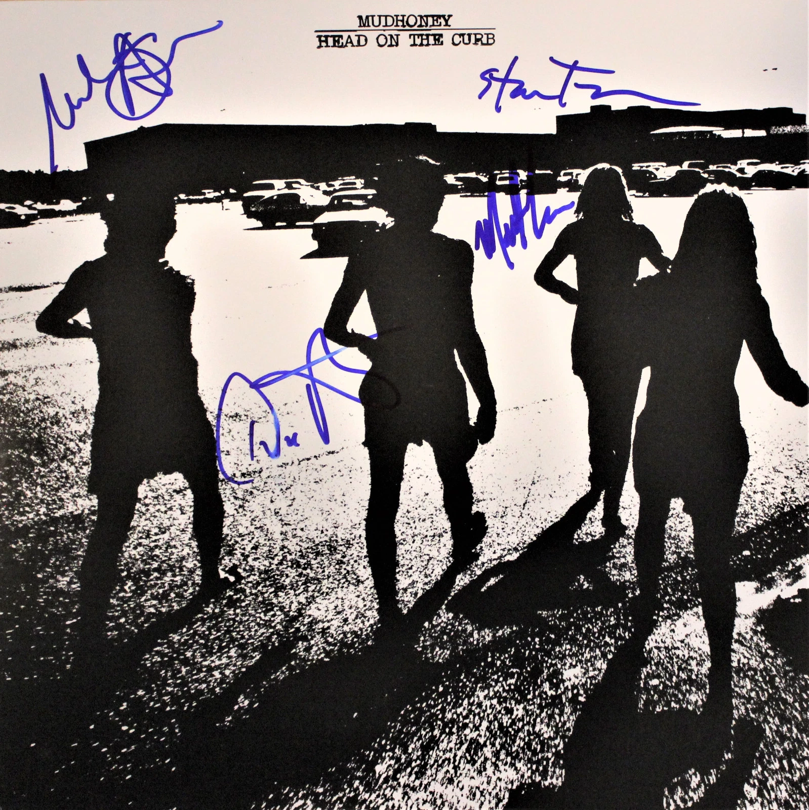 MUDHONEY HEAD OF THE CURB Mark,Steve,Dan AND MATT! SIGNED RECORD Pearl Jam ACOA
