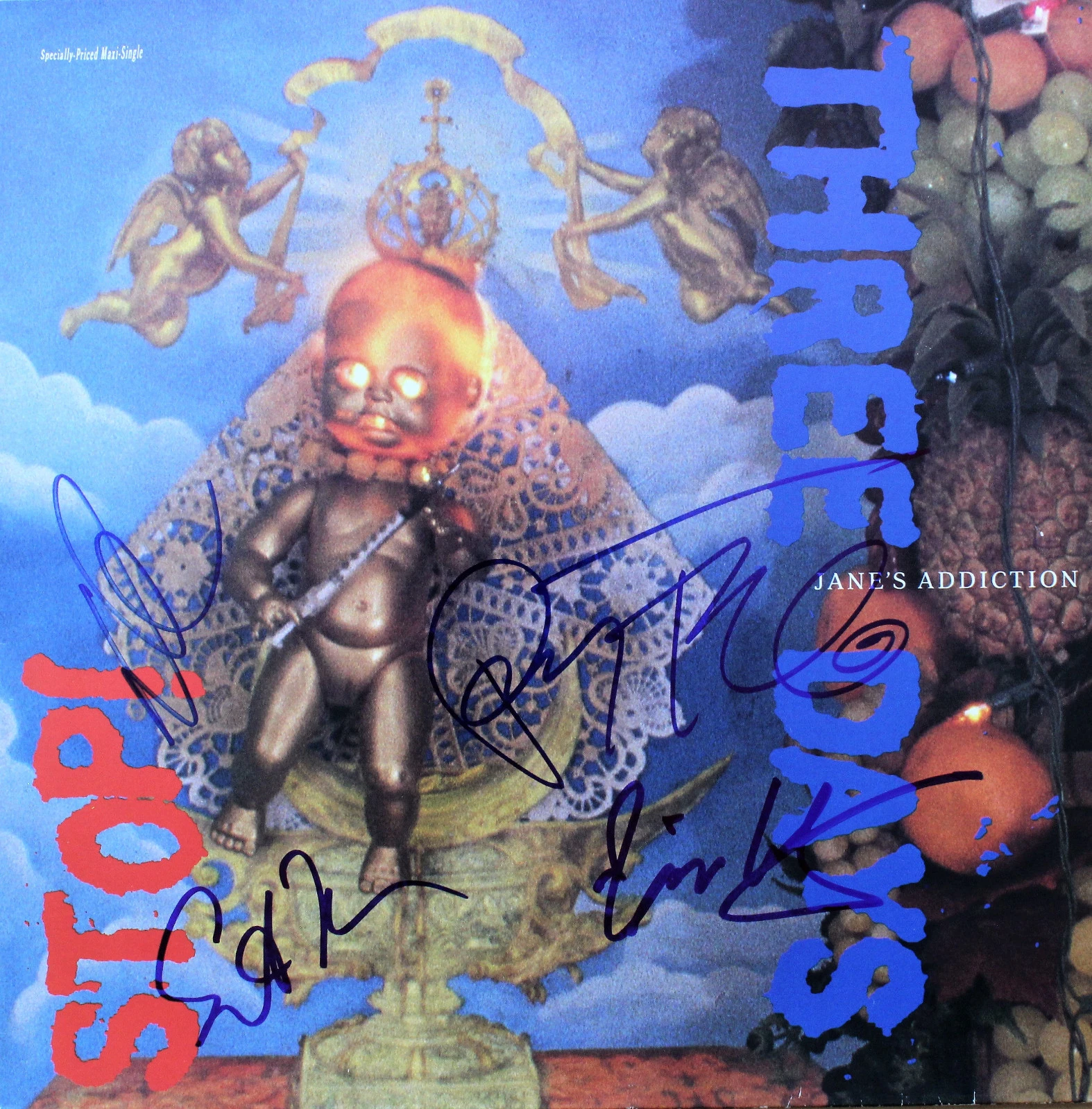 Janes Addiction SIGNED Three Days 12
