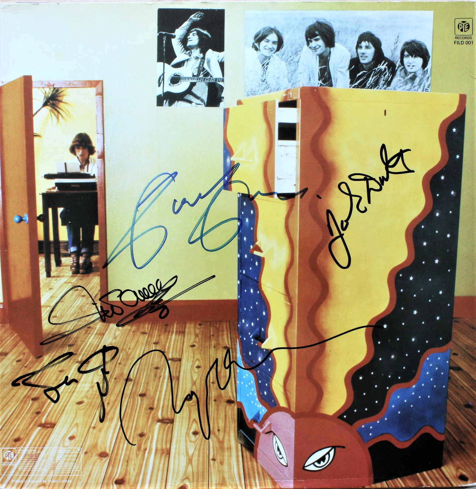 THE KINKS Hits LP Signed Vinyl Record x5 Dave/Ray Davies Mick, John, John.. ACOA
