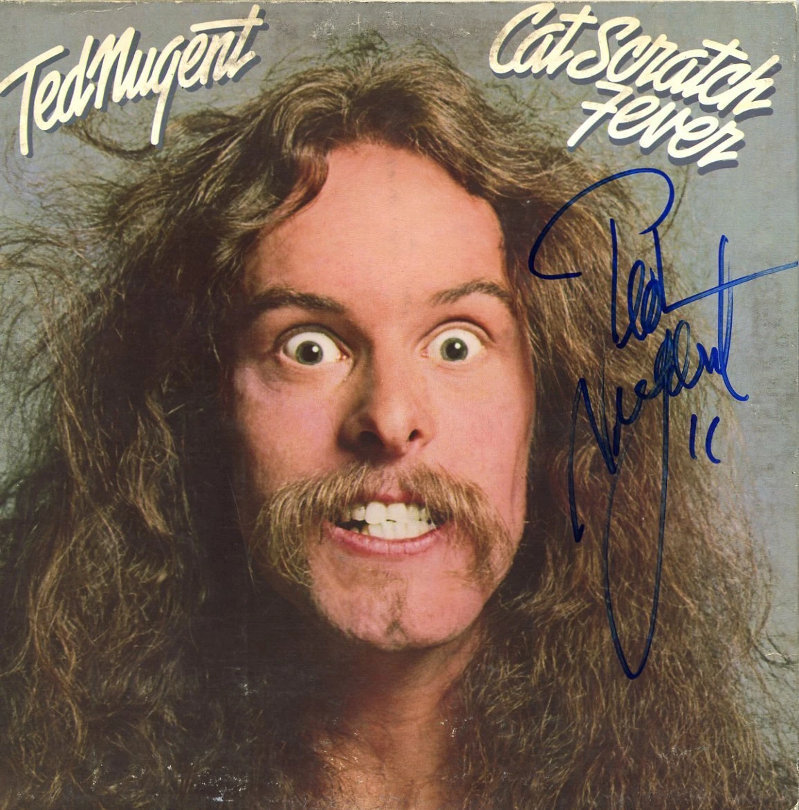 Ted Nugent Cat Scratch Fever Signed Vinyl Record ACOA
