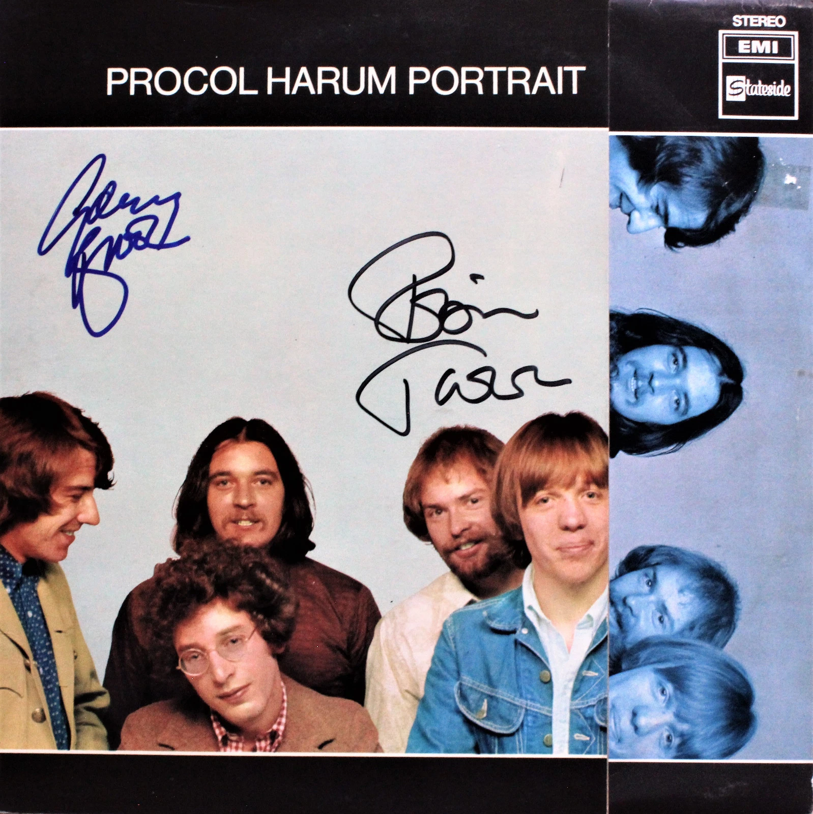 PROCOL HARUM - PORTRAIT Vinyl Signed by Robin Trower and Gary Brooker RARE ACOA
