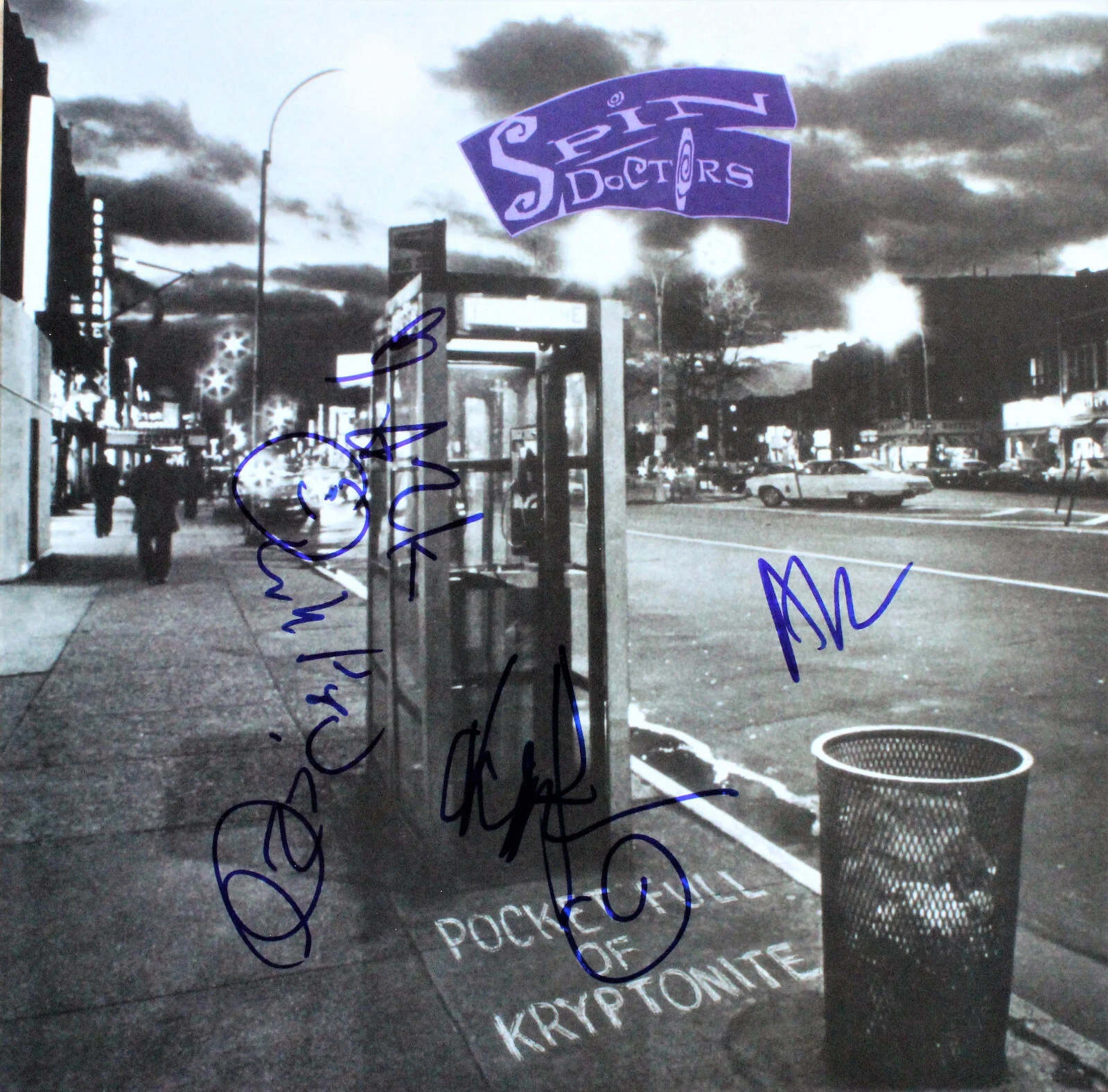 The Spin Doctors Pocket Full of Kryptonite Vinyl Record SIGNED by 4 ACOA
