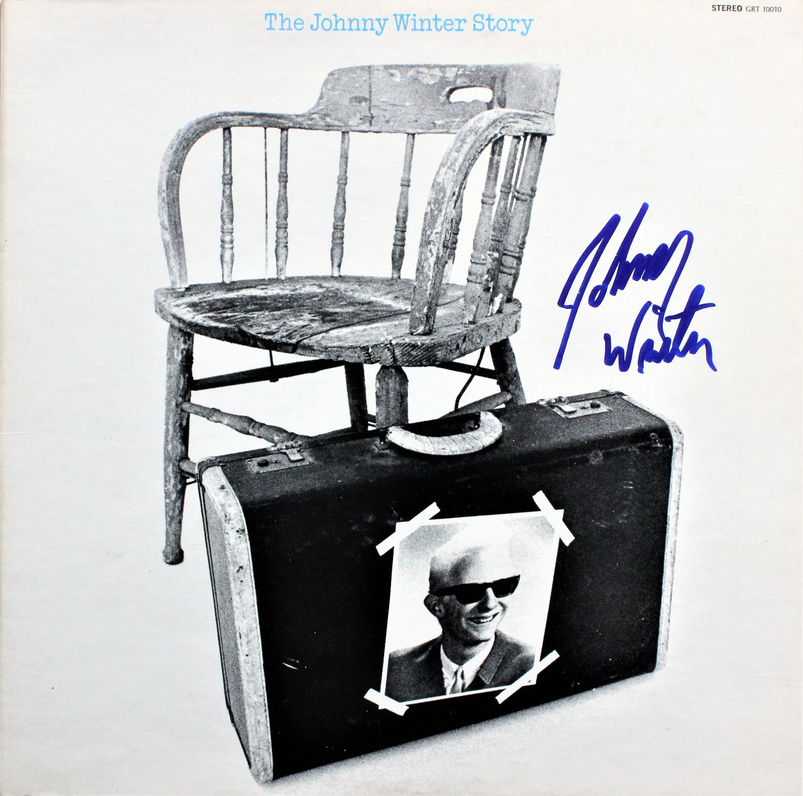 The Johnny Winter Story Vinyl Record SIGNED by Johnny!! ACOA
