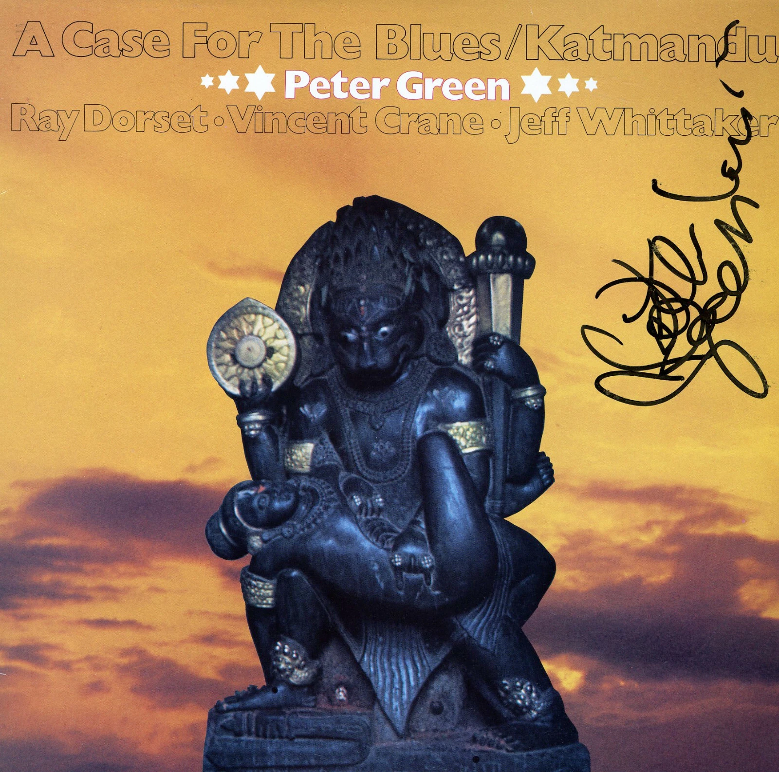 Peter Green A Case For The Blues/Katmandu SIGNED Vinyl Record Fleetwood Mac ACOA
