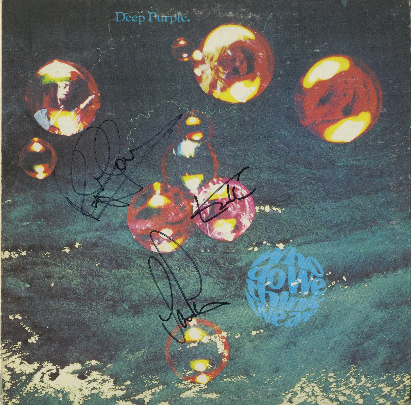 Deep Purple Who Do We Think We Are Vinyl Record SIGNED ACOA Gillian Pace Glover
