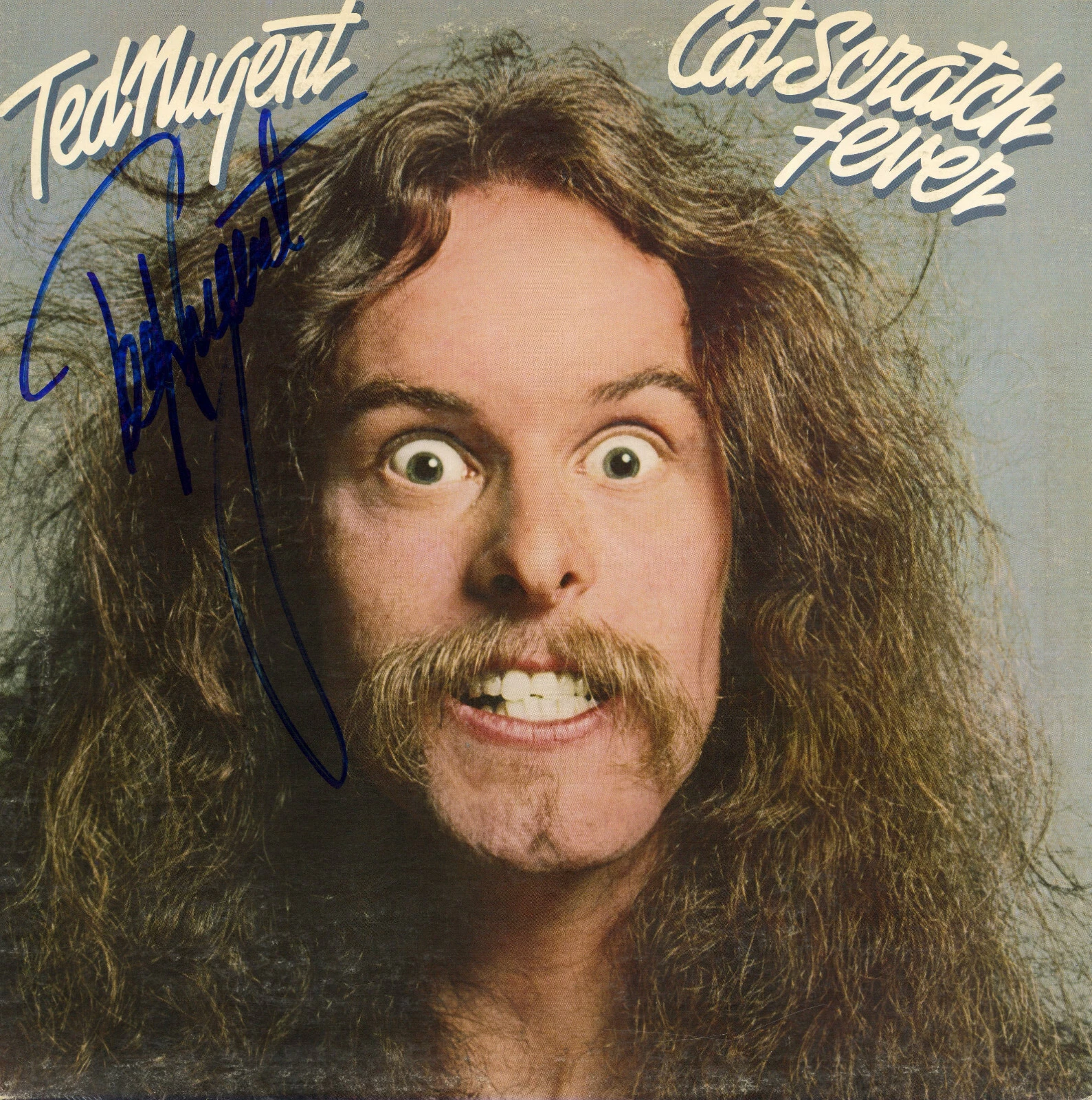 Ted Nugent Cat Scratch Fever Signed Vinyl Record ACOA (b)
