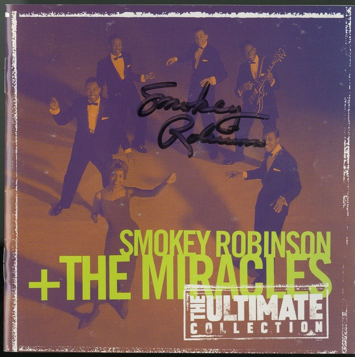 Smokey Robinson RARE signed Miracles CD Motown!! ACOA
