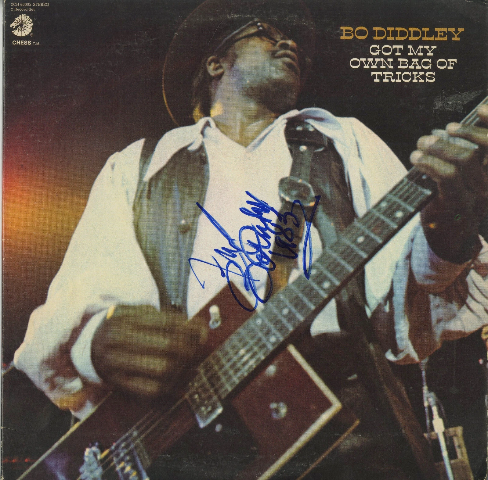 Bo Diddley Autographed Vinyl Record 