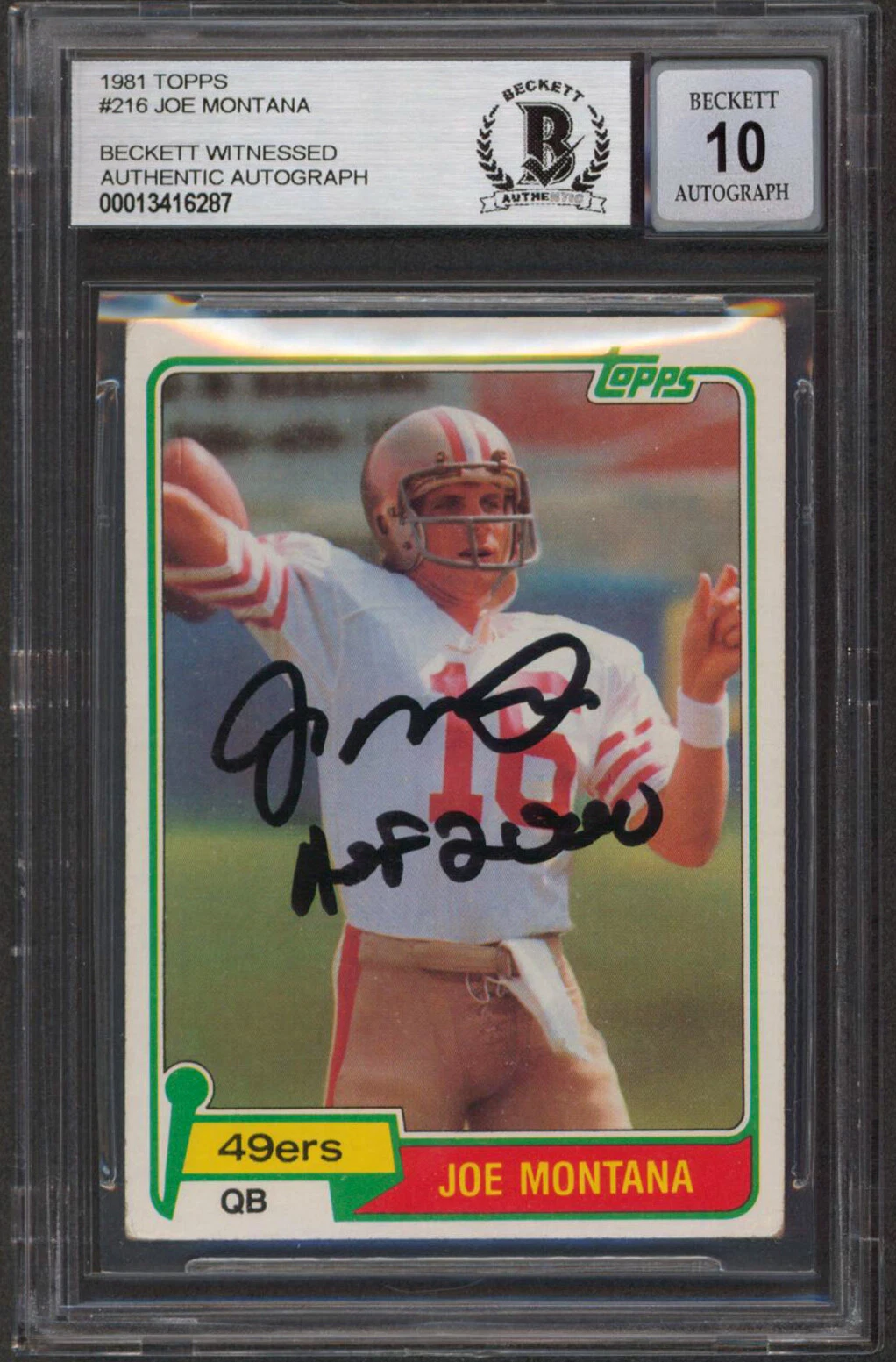 49ers Joe Montana 