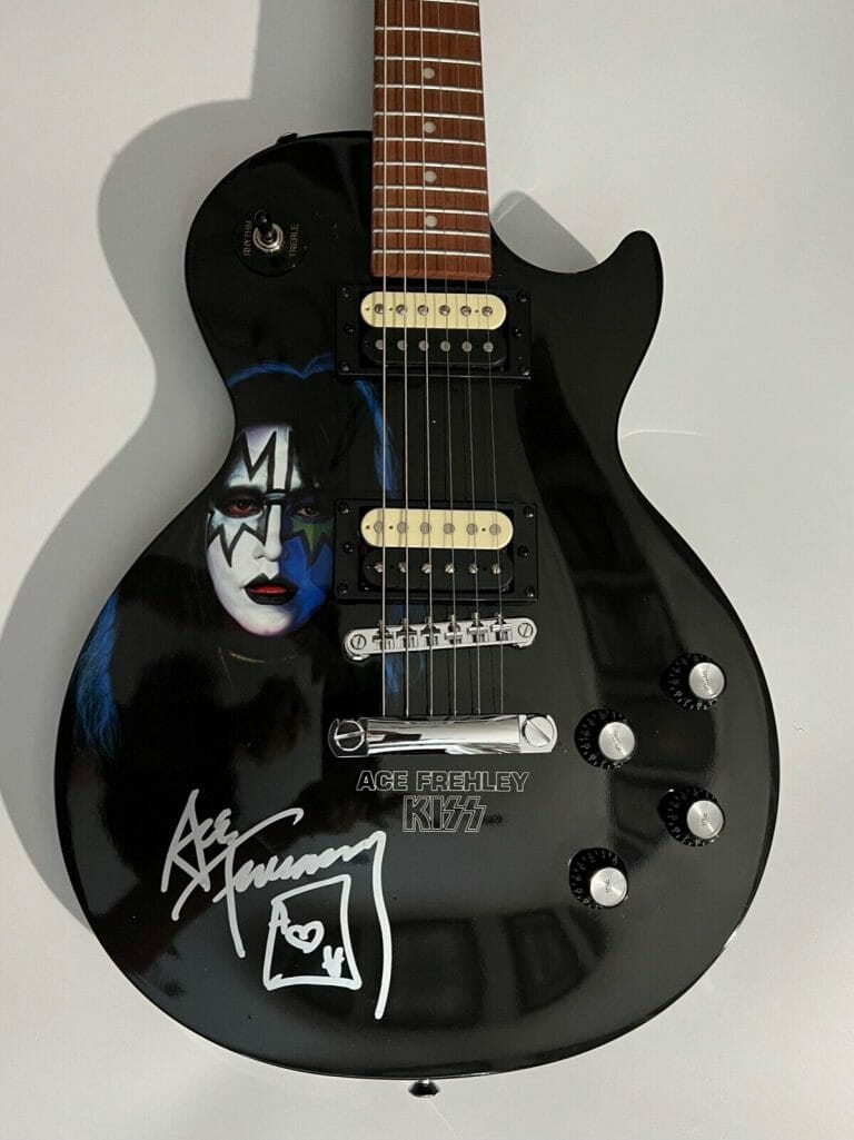 Ace Frehley Guitar KISS Signed Autograph Epiphone Guitar Roger Epperson ...
