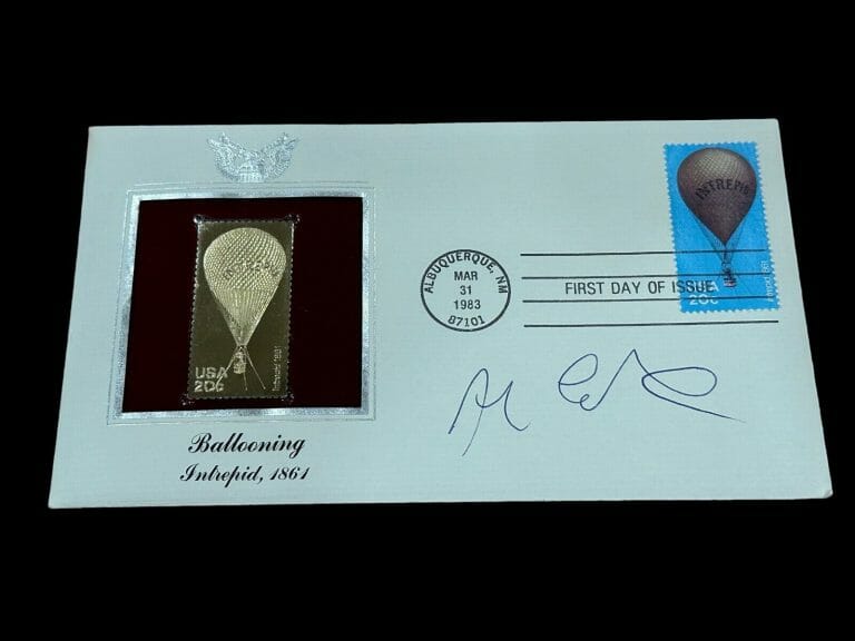 ALAN EUSTACE ENGINEE GOOGLE FREE FALL SKYDIVER STRATOSPHERE SIGNED AUTOGRAPH FDC
 COLLECTIBLE MEMORABILIA