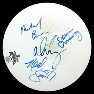 ALICE COOPER GROUP Concert Used SIGNED Drumhead, Alice, Dennis, Bruce, Neil ACOA

