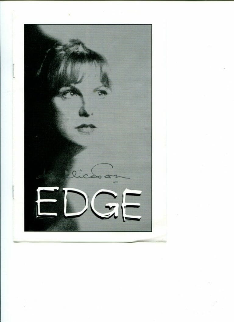 ANGELICA TORN AS SYLVIA PLATH EDGE BROADWAY PLAY SIGNED AUTOGRAPH PLAYBILL
 COLLECTIBLE MEMORABILIA