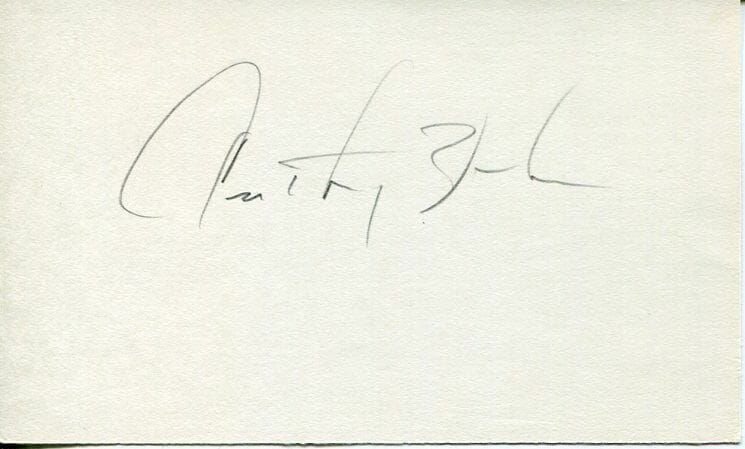 ANTHONY ZERBE STAR TREK JAMES BOND PAPILLON THE YOUNG RIDERS SIGNED AUTOGRAPH
 COLLECTIBLE MEMORABILIA