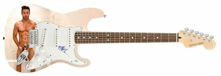 ASHLEY PARKER ANGEL O-TOWN AUTOGRAPHED SIGNED 1/1 CUSTOM GRAPHICS GUITAR ACOA
 COLLECTIBLE MEMORABILIA
