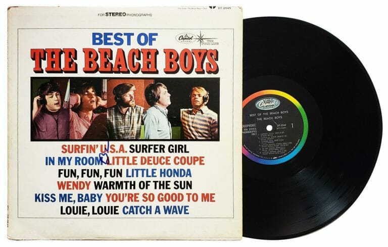 BEACH BOYS BRIAN WILSON AUTOGRAPHED SIGNED ALBUM RECORD LP
 COLLECTIBLE MEMORABILIA
