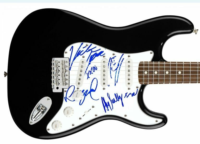 BEACH HOUSE AUTOGRAPHED SIGNED GUITAR
 COLLECTIBLE MEMORABILIA