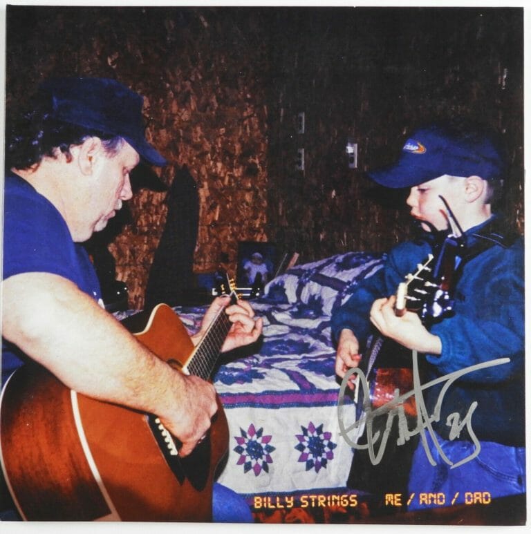 BILLY STRINGS JSA SIGNED AUTOGRAPH ALBUM VINYL ME AND DAD
 COLLECTIBLE MEMORABILIA