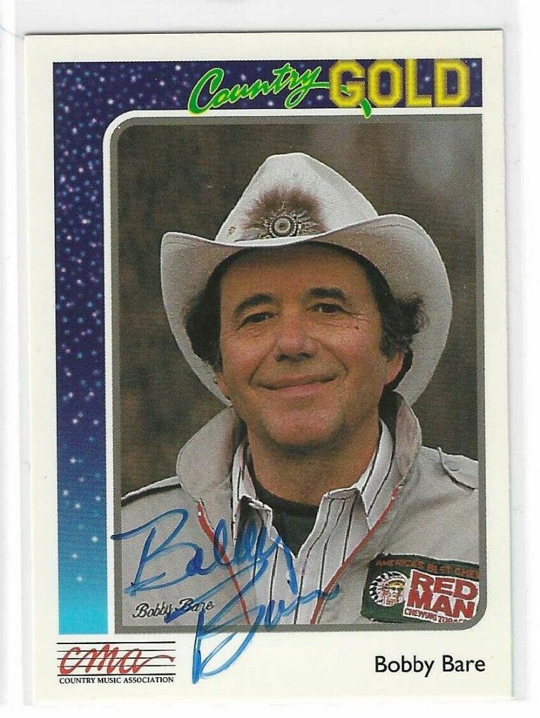 BOBBY BARE SIGNED 1992 COUNTRY GOLD CARD #96
 COLLECTIBLE MEMORABILIA